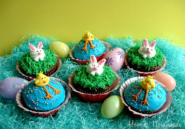 Easter Cupcakes :: HoosierHomemade.com