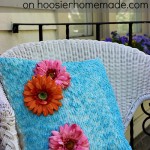 Easy Brush Dyed Pillow :: How to on Hoosier Homemade