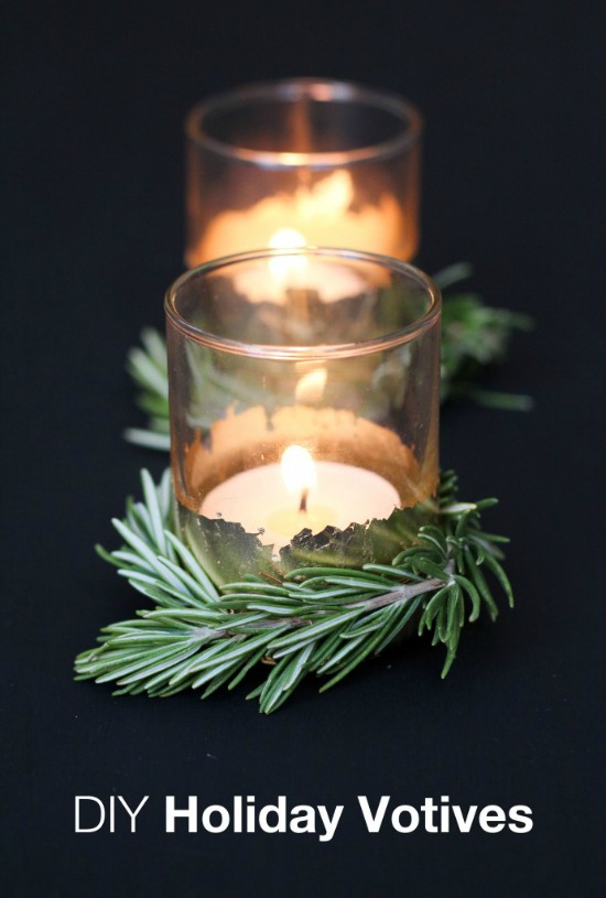 Make your table sparkle this holiday season with this Easy Christmas Craft! These gorgeous votives will also make great Christmas gifts! Pin to your Craft Board!