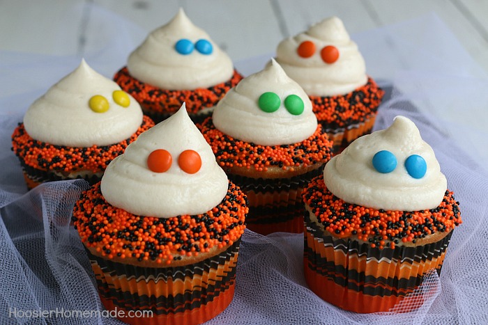 Easy Ghost Cupcakes for Halloween