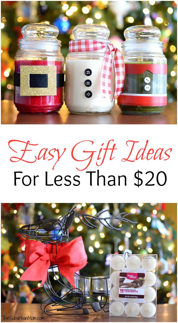 Christmas gift giving just got a whole lot easier! These Christmas Gift Ideas are EASY to put together and are all UNDER $20 each! Visit our 100 Days of Homemade Holiday Inspiration for more recipes, decorating ideas, crafts, homemade gift ideas and much more!