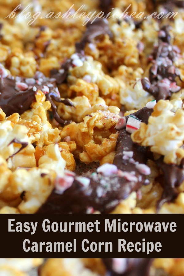 This easy to make Microwave Gourmet Popcorn is perfect for gifts, cookie exchange trays, and more! Visit our 100 Days of Homemade Holiday Inspiration for more recipes, decorating ideas, crafts, homemade gift ideas and much more!