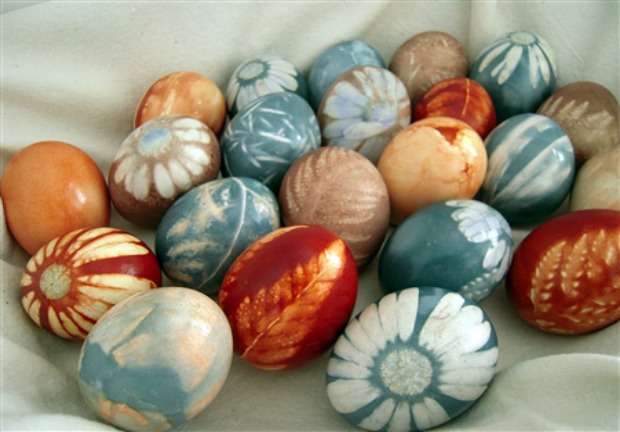 Natural Dye Colored Eggs