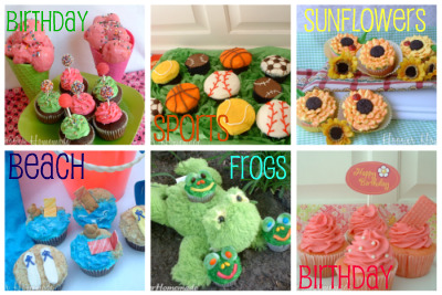 Event cupcakes collage
