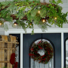 DIY Wreath Chandelier