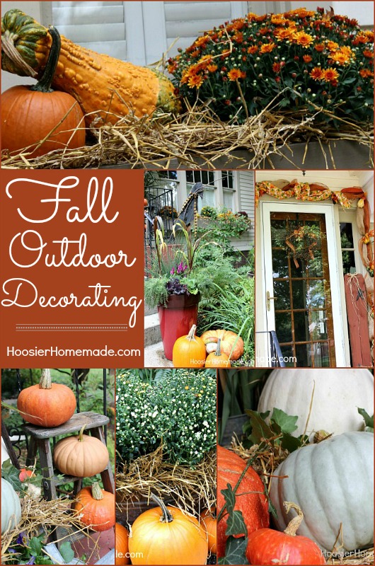 Outdoor Decorating for Fall :: on HoosierHomemade.com