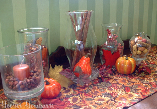 Fall Decorating - How to decorate with vases