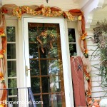 Deco Mesh Fall Garland Tutorial on HoosierHomemade.com