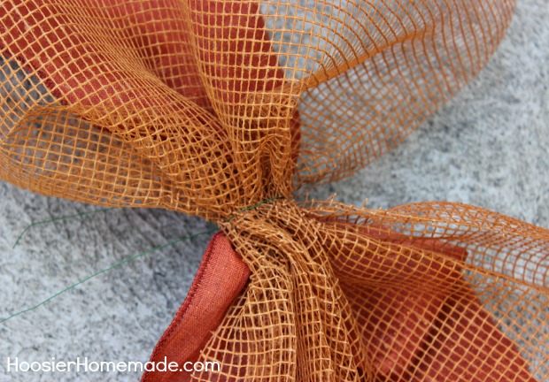 Deco Mesh Fall Garland Tutorial on HoosierHomemade.com