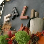 Fall Mantel Decorating :: HoosierHomemade.com