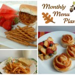 Fall Monthly Menu Plan collage Fall Monthly Menu Plan collage