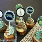 Free Printable Father's Day Cupcake Toppers :: Available on HoosierHomemade.com