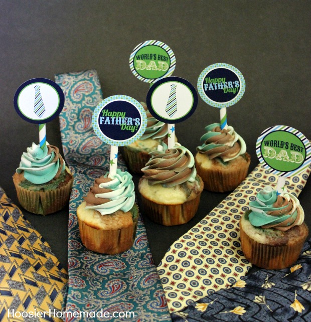 Father's Day Cupcake Toppers.ZL