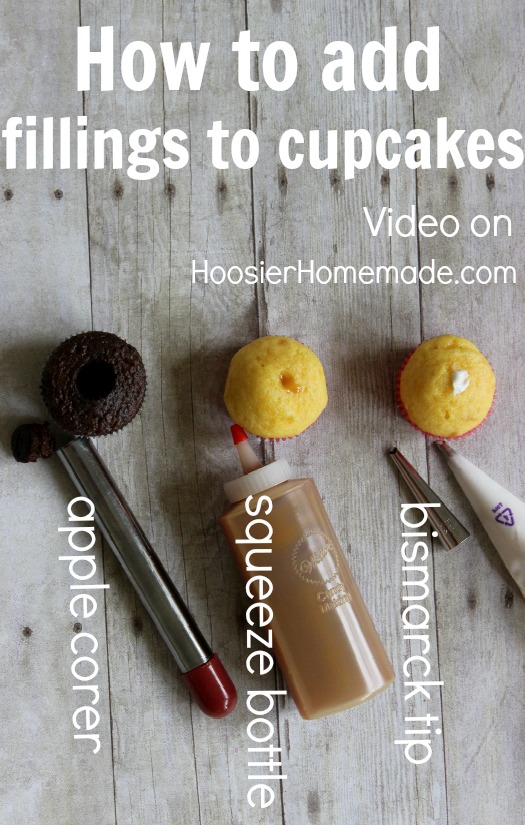 How to Add Filling to Cupcakes: 3 Easy Ways from HoosierHomemade.com