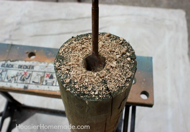 DIY Wooden Firecrackers: Summer Front Porch Decorating on HoosierHomemade.com