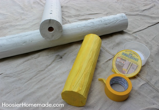 DIY Wooden Firecrackers: Summer Front Porch Decorating on HoosierHomemade.com