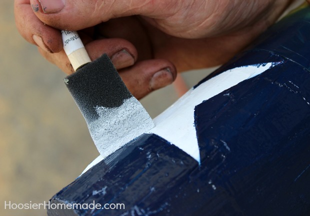 DIY Wooden Firecrackers: Summer Front Porch Decorating on HoosierHomemade.com