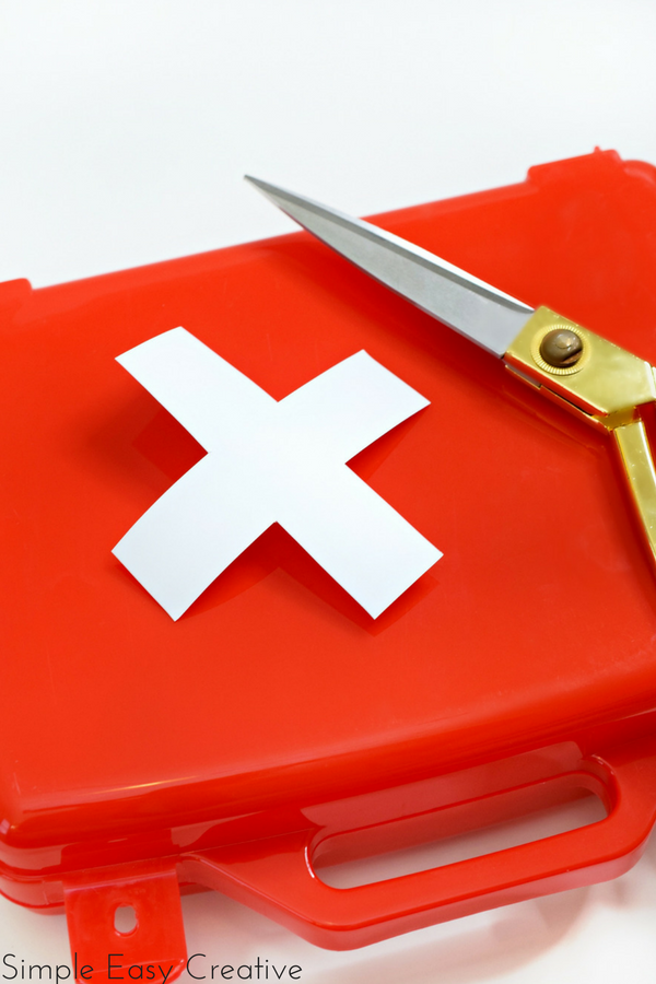 Create this easy first aid kit to keep your necessary supplies handy!