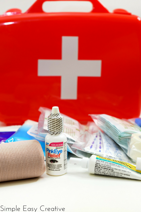 Create this easy first aid kit to keep your necessary supplies handy!