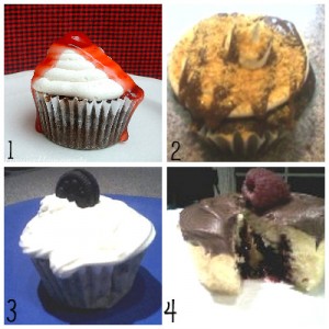 Flavored Cupcakes collage