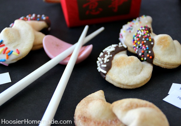 Easy Semi-Homemade Fortune Cookies | Recipe on HoosierHomemade.com