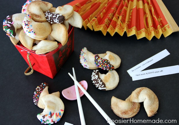 Easy Semi-Homemade Fortune Cookies | Recipe on HoosierHomemade.com