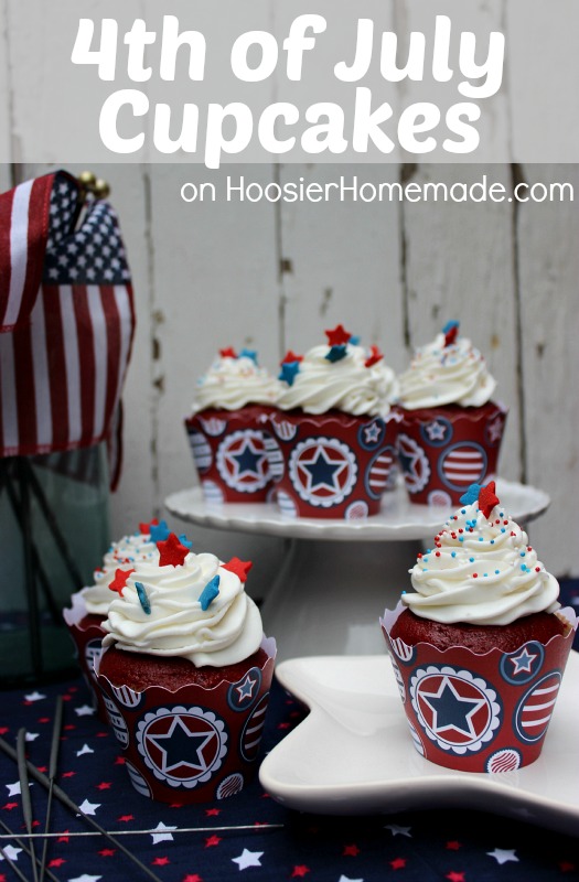 Fourth of July Cupcakes :: on HoosierHomemade.com
