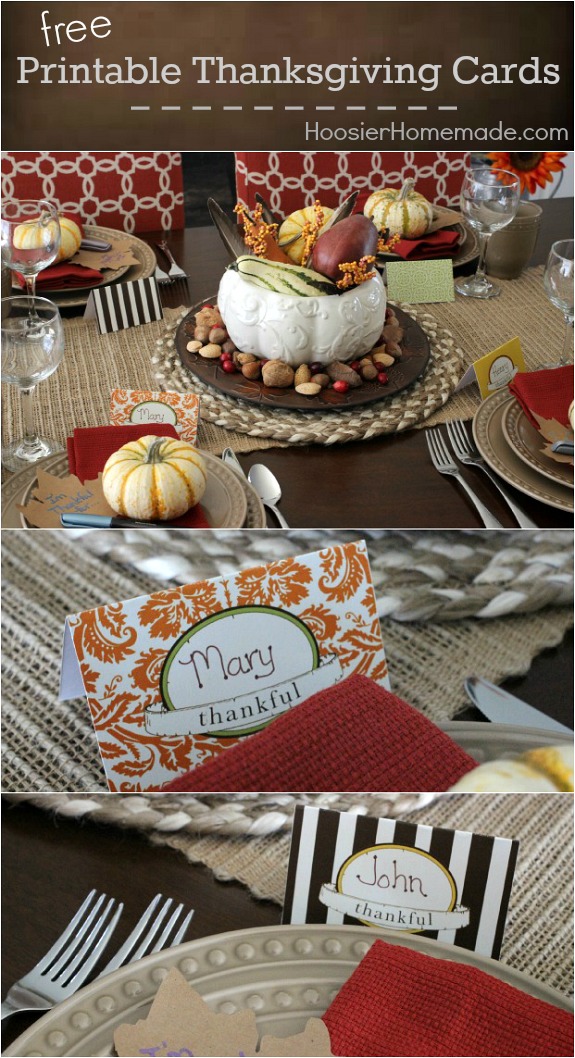 Add that special touch to your Thanksgiving table with these FREE Thanksgiving Cards! Pin to your Thanksgiving Board!