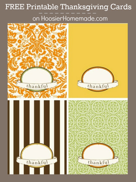 Add that special touch to your Thanksgiving table with these FREE Thanksgiving Cards! Pin to your Thanksgiving Board!