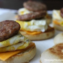 Make ahead freezer breakfast sandwiches