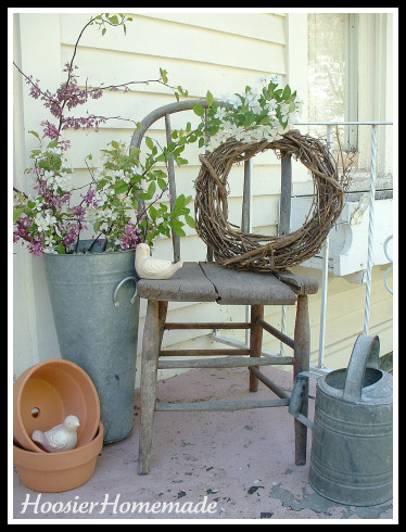 Frugal Decorating with Antique Chairs Hoosier Homemade