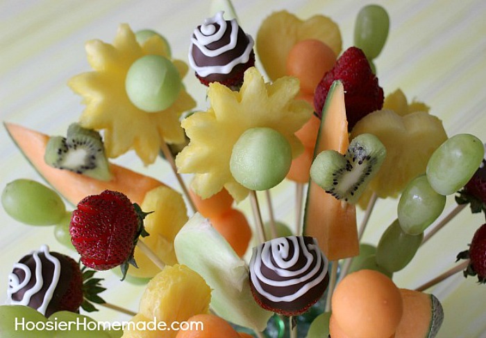 Learn how to make your own fruit bouquet