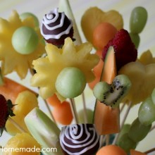 How to Make Fruit Bouquet | Instructions with Video on HoosierHomemade.com