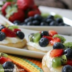 Sugar Cookie Fruit Pizzas :: Recipe on HoosierHomemade.com