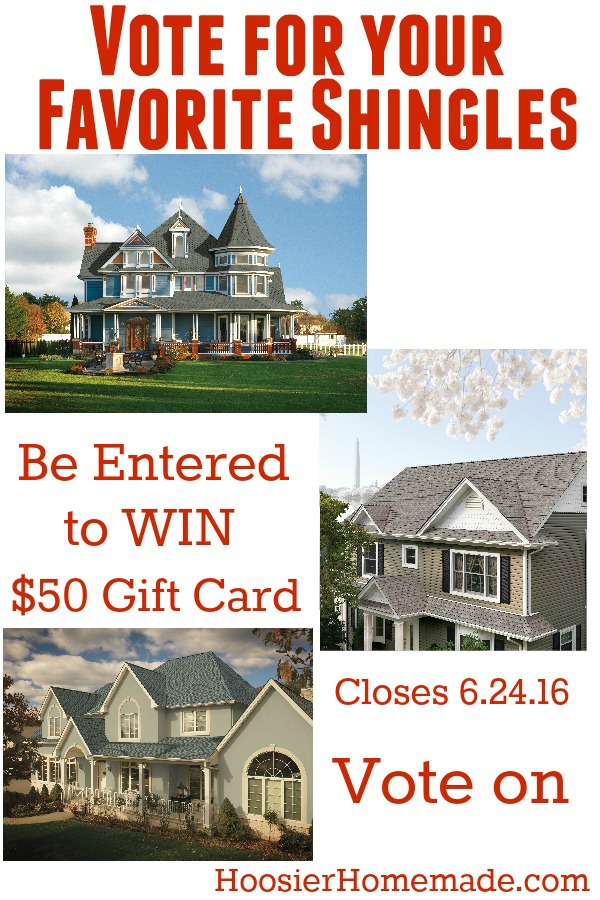 Help us choose which @gafroofing Shingles we should put on our She Shed! Cast your VOTE for your favorite shingles! And be entered to win a $50 Gift Card!