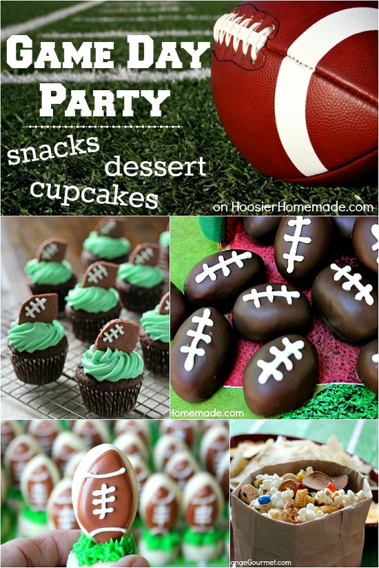 Are you ready for some football? These Game Day Snacks, Desserts, Cupcakes and more are sure to please the fans! Pin to your Recipe Board!