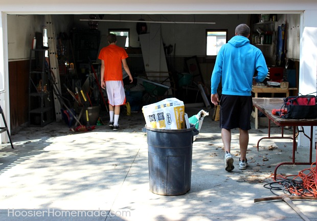 Man Cave: Garage Organization on HoosierHomemade.com