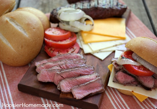 Grilled Steak Sandwich | Recipe on HoosierHomemade.com