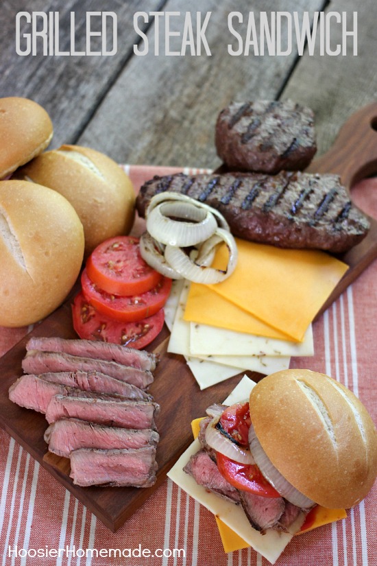 Grilled Steak Sandwich | Recipe on HoosierHomemade.com