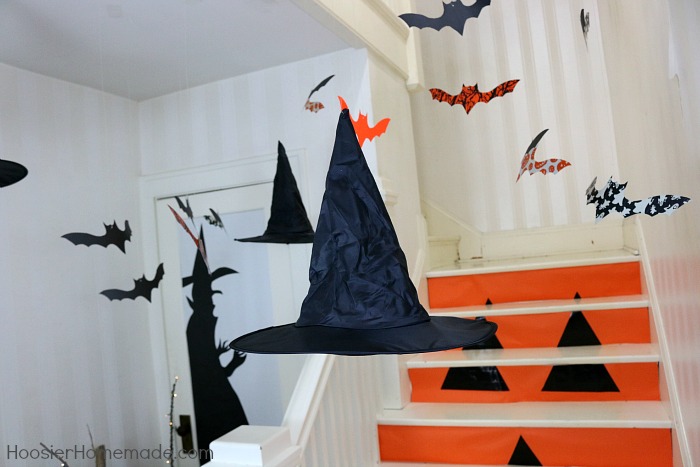 How to make hanging bats for Halloween