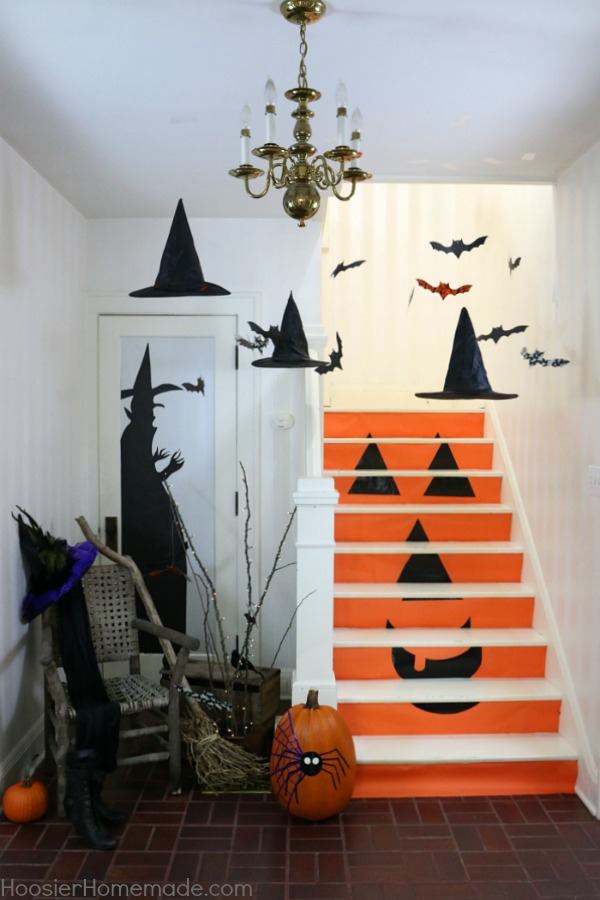 Ghosts - Goblins - Bats - and Witches Brew :: Greet your guests and trick-or-treaters will these easy to make Halloween Decorations! Create these fun Halloween DIY Decorations with only a few supplies! Grab the kids! It's time to decorate for Halloween!