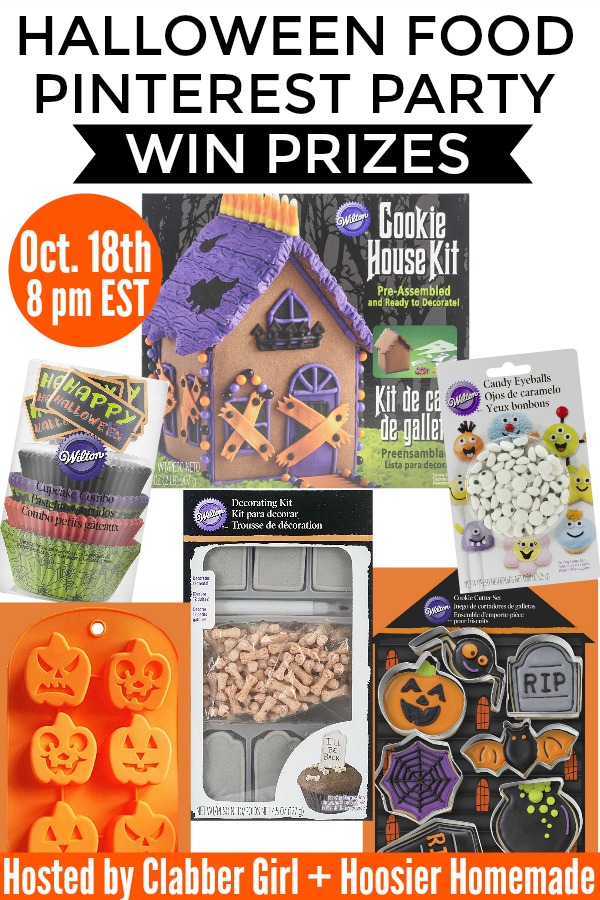 HALLOWEEN FOOD -- PINTEREST PARTY -- October 18th at 8 pm EST! Win PRIZES! Grab fun Halloween Recipes!