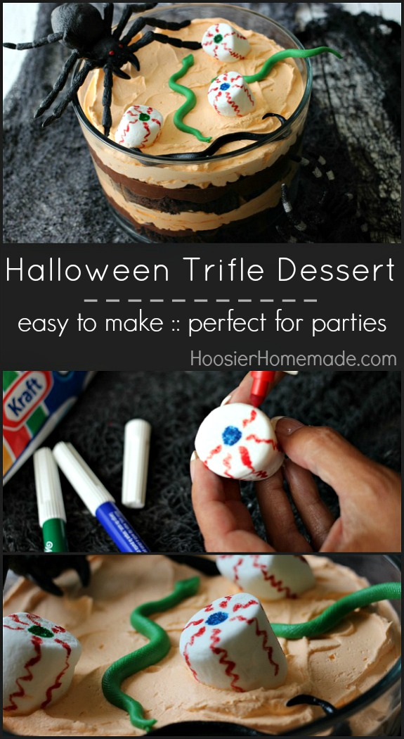 Halloween Trifle Dessert | Perfect for Halloween Parties | HoosierHomemade.com