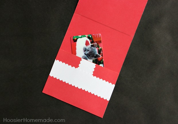 Handmade Christmas Card with Gift Card