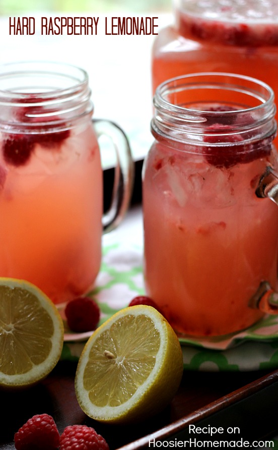 Hard Raspberry Lemonade | Recipe on HoosierHomemade.com