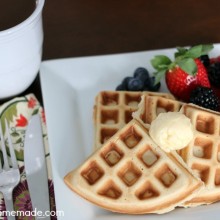 Sugar Free Hazelnut Waffles