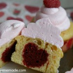 How to Bake a Heart in a Cupcake | Recipe & Instructions on HoosierHomemade.com