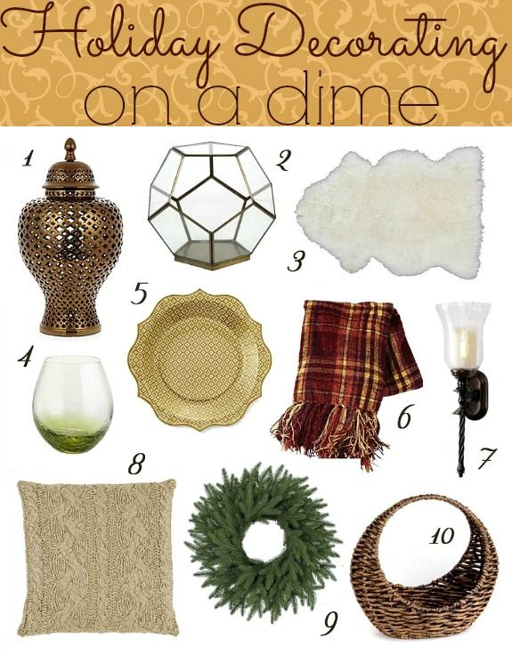 Holiday Decorating on a Dime on HoosierHomemade.com
