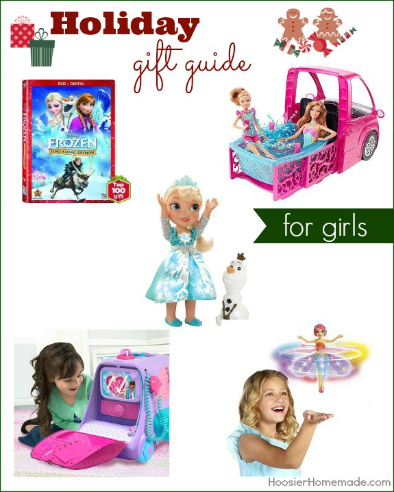 Make gift giving easy with Holiday Gift Guide for Girls! Great gift ideas that won't break the bank! Pin to your Christmas Board!