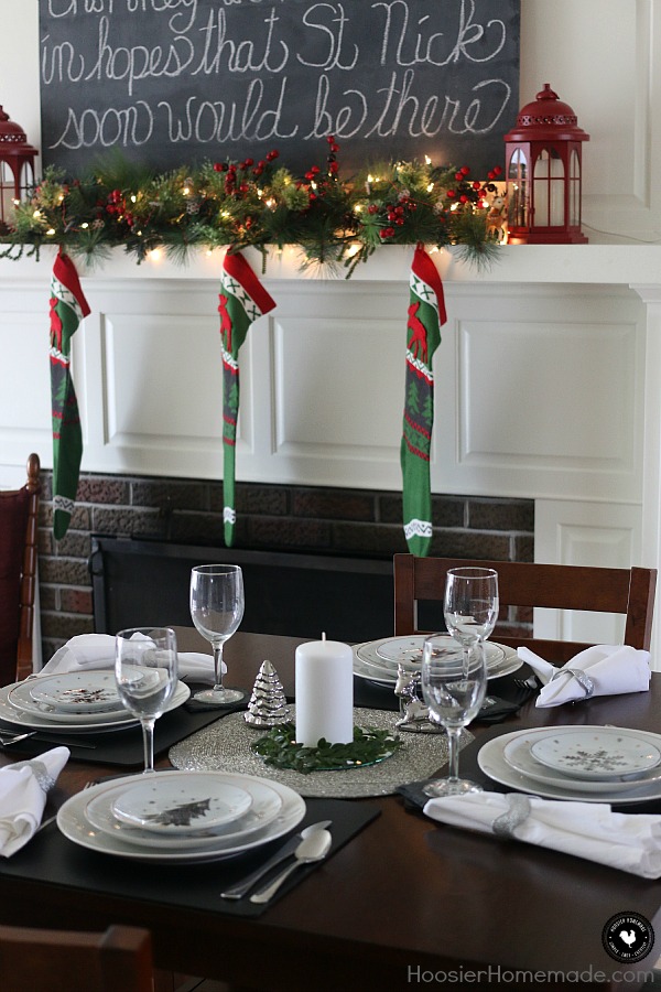 This simple holiday table setting is elegant, beautiful and YES budget friendly too! Enjoy your time with family and friends this Christmas season while you gather around the table. These holiday table decorations couldn't be easier!